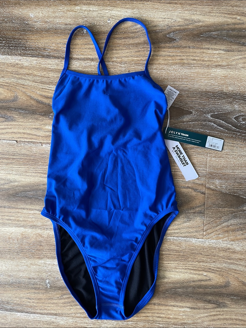 Jolyn Train Brandon One Piece Swimsuit in Blueberry NWT